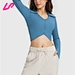 Our lace up crop top is the perfect balance of style and comfort. Made from high-quality materials, it's perfect for any occasion. Shop now and elevate your wardrobe.